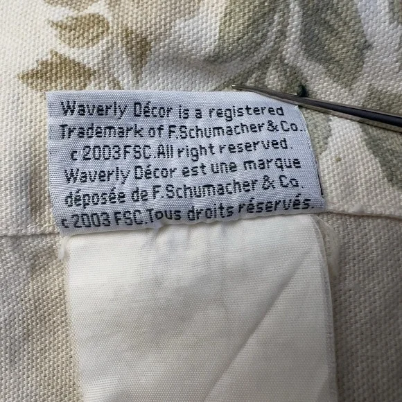 Vtg Waverly Decor 5 Valances 66x18 Butter Yellow Roses Sage Green & 4 Napkins
